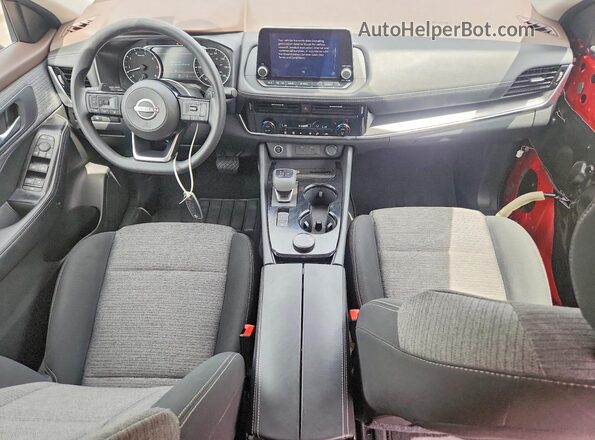 5N1BT3BB8PC677897 2023 NISSAN ROGUE Красный Вид панели приборов