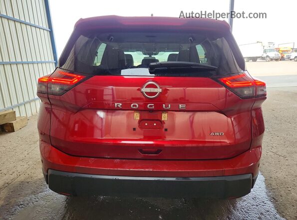 5N1BT3BB8SC773859 2025 NISSAN ROGUE Red Вид ззаду