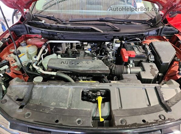 5N1BT3BB8SC792492 2025 NISSAN ROGUE Red Widok komory silnika