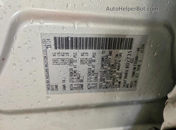 5N1BT3BB8SC807735 2025 NISSAN ROGUE Серебряный Панорамный вид салона 360°