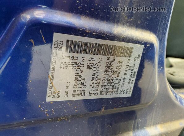 5N1BT3BBXPC843174 2023 NISSAN ROGUE Blue Widok komory silnika