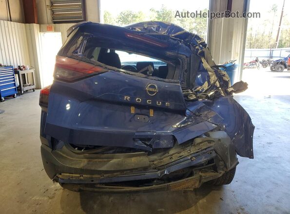 5N1BT3BBXPC843174 2023 NISSAN ROGUE Blue Widok z tyłu