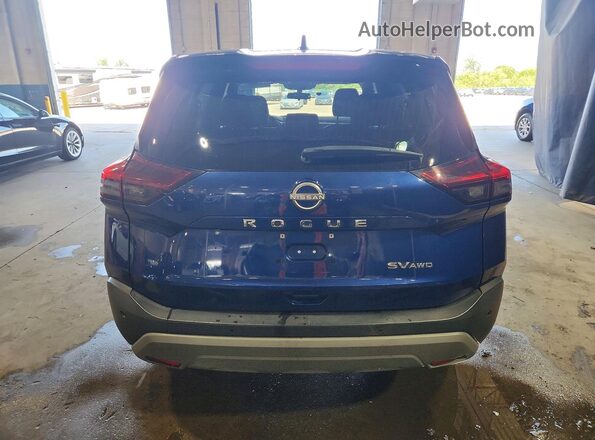 5N1BT3BBXPC847063 2023 NISSAN ROGUE Blue უკანა ხედი