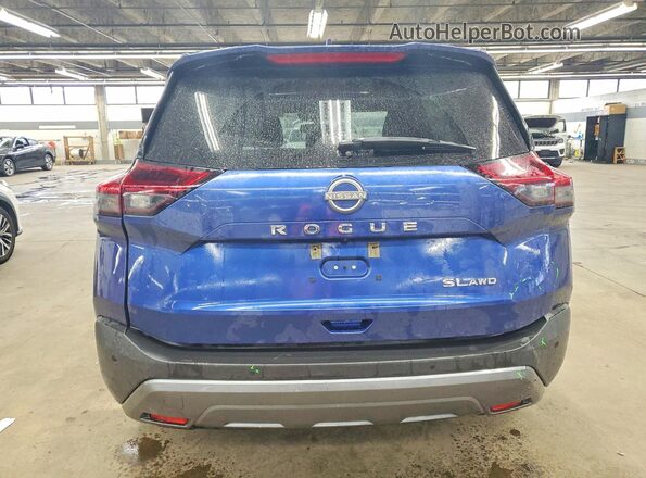 5N1BT3CB0PC806844 2023 NISSAN ROGUE Blue Հետևի տեսք