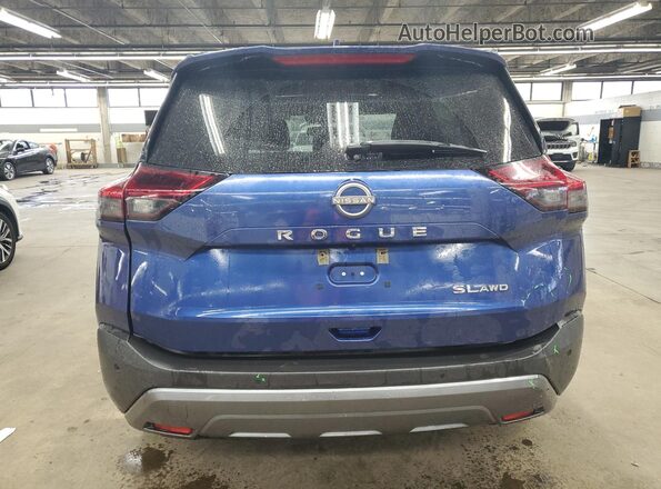 5N1BT3CB0PC806844 2023 NISSAN ROGUE Blue VIN կոդի պիտակի տեսք