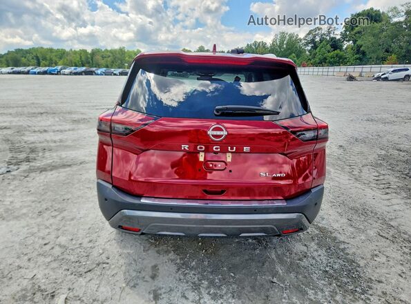 5N1BT3CB1PC762479 2023 NISSAN ROGUE Красный Вид сзади