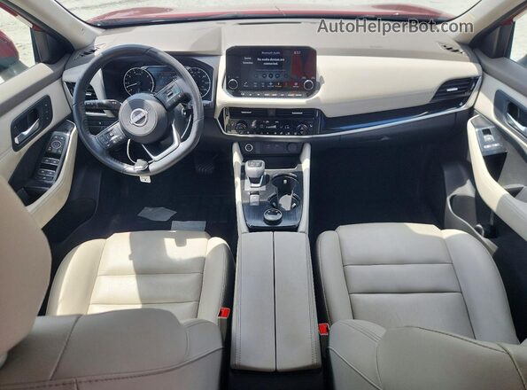 5N1BT3CB1PC762479 2023 NISSAN ROGUE Красный Вид панели приборов