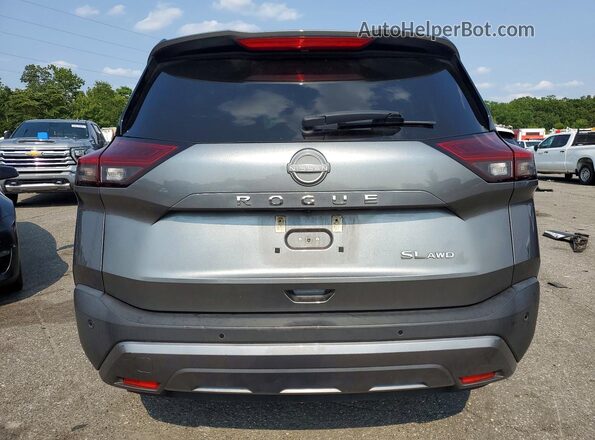 5N1BT3CB1PC798267 2023 NISSAN ROGUE Gray Вид ззаду