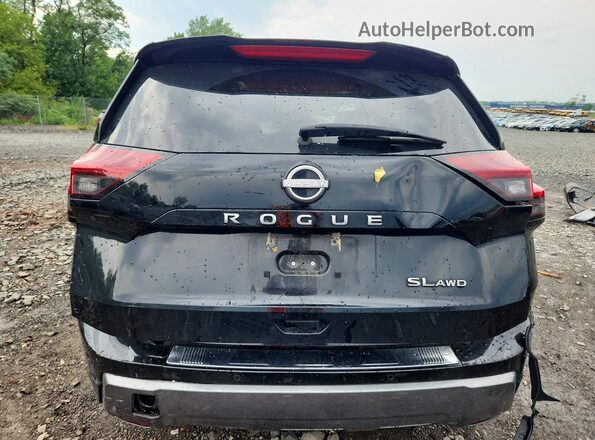 5N1BT3CB2RC730675 2024 NISSAN ROGUE Black Вид ззаду