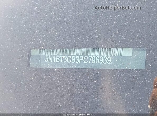 5N1BT3CB3PC796939 2023 NISSAN ROGUE Черный Вид подкапотного пространства