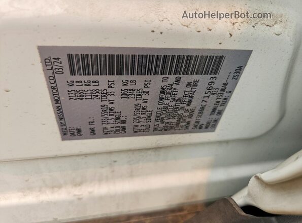 5N1BT3CB6RC715693 2024 NISSAN ROGUE White Вид підкапотного простору