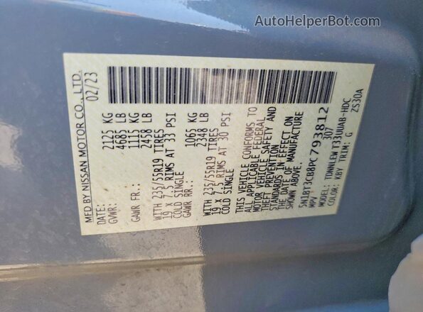 5N1BT3CB8PC793812 2023 NISSAN ROGUE Gray Widok komory silnika