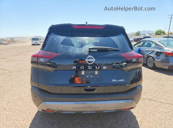 5N1BT3CB8PC799805 2023 NISSAN ROGUE Black Вид ззаду