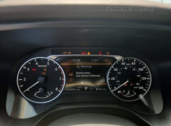 5N1BT3CB8PC799805 2023 NISSAN ROGUE Black Вид щитка приладів