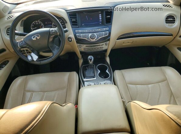5N1DL0MM0HC506584 2017 INFINITI QX60 White Widok deski rozdzielczej