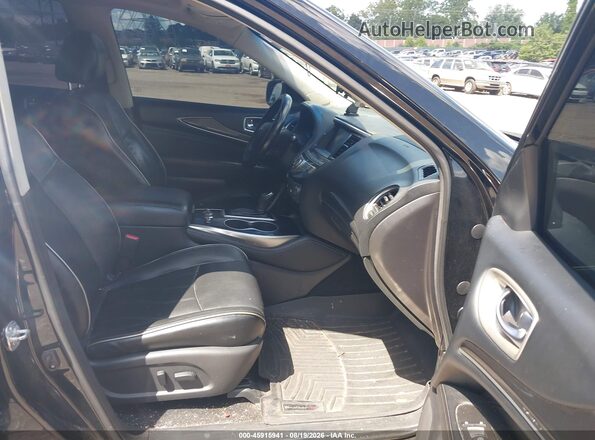 5N1DL0MM0HC515270 2017 INFINITI QX60 Black Սալոնի դիմացի տեսք