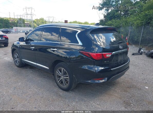 5N1DL0MM0HC515270 2017 INFINITI QX60 Black Հետևի ձախ