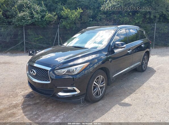 5N1DL0MM0HC515270 2017 INFINITI QX60 Black Առջևի ձախ երեք քառորդ տեսարան