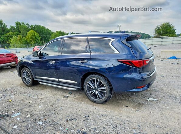 5N1DL0MM0HC554974 2017 INFINITI QX60 Blue Trasero izquierdo