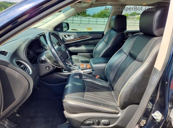 5N1DL0MM0HC554974 2017 INFINITI QX60 Blue Vista interior delantera