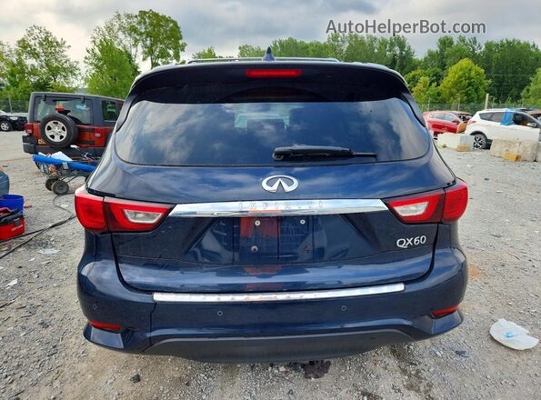 5N1DL0MM0HC554974 2017 INFINITI QX60 Blue Vista trasera