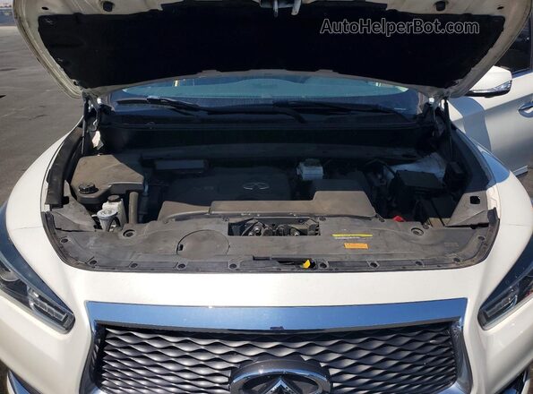 5N1DL0MM0JC515825 2018 INFINITI QX60 White Vista del compartimento del motor