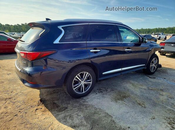 5N1DL0MM0KC500579 2019 INFINITI QX60 Blue Trasero derecho