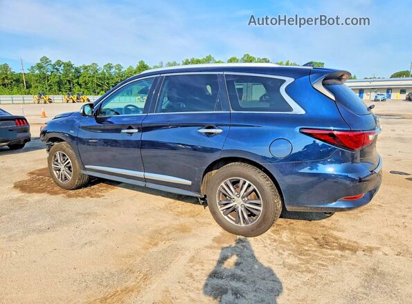 5N1DL0MM0KC500579 2019 INFINITI QX60 Blue Trasero izquierdo