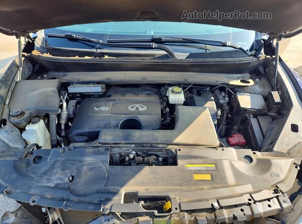 5N1DL0MM0KC500579 2019 INFINITI QX60 Blue Vista del compartimento del motor