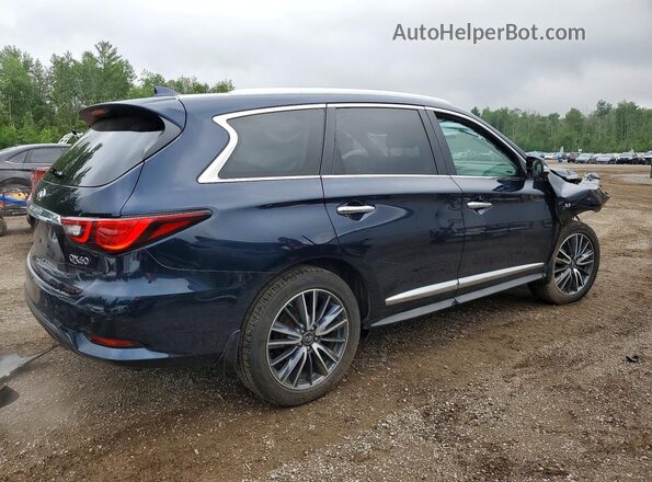 5N1DL0MM0KC522775 2019 INFINITI QX60 Blue Հետևի աջ
