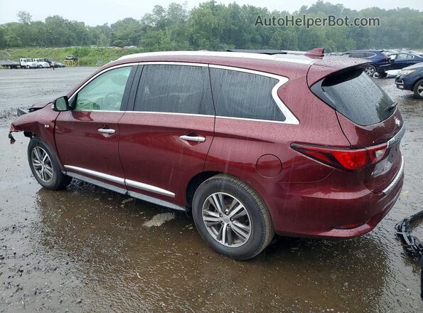 5N1DL0MM0LC512006 2020 INFINITI QX60 Burgundy Հետևի ձախ