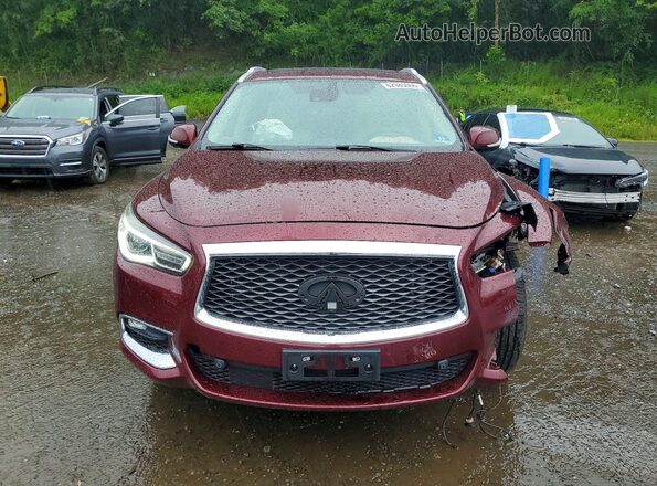 5N1DL0MM0LC512006 2020 INFINITI QX60 Burgundy Դիմացի տեսք