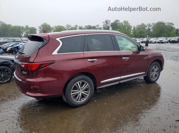 5N1DL0MM0LC512006 2020 INFINITI QX60 Burgundy Հետևի աջ