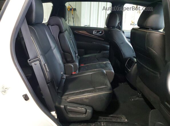 5N1DL0MM0LC524267 2020 INFINITI QX60 White უკანა სავარძლების ხედი