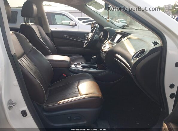 5N1DL0MM1HC505394 2017 INFINITI QX60 White Vista interior delantera