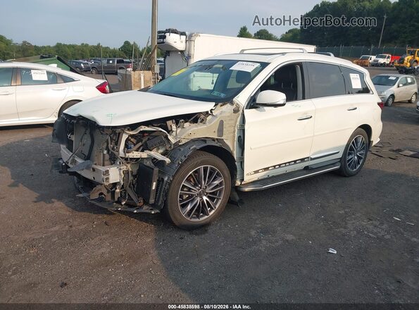 5N1DL0MM1HC505394 2017 INFINITI QX60 White Vista tres cuartos delantera izquierda