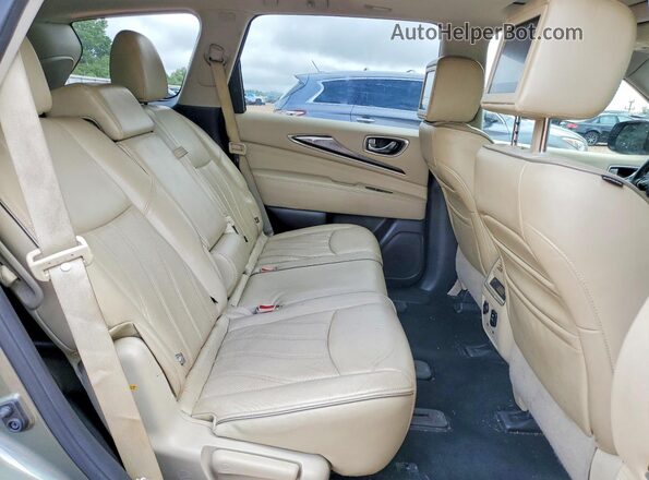 5N1DL0MM1HC515925 2017 INFINITI QX60 Green Вид задньої частини салону