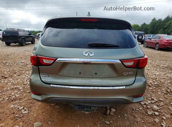 5N1DL0MM1HC515925 2017 INFINITI QX60 Green Вид ззаду