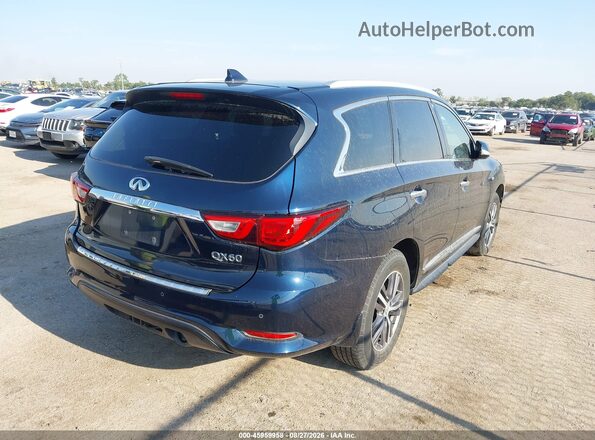 5N1DL0MM1HC523149 2017 INFINITI QX60 Blue Trasero derecho