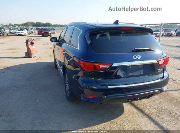 5N1DL0MM1HC523149 2017 INFINITI QX60 Blue Trasero izquierdo