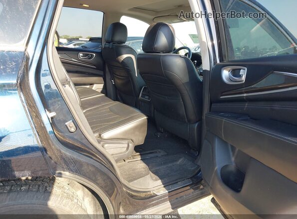 5N1DL0MM1HC523149 2017 INFINITI QX60 Blue Vista de la etiqueta del VIN