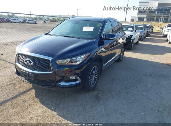 5N1DL0MM1HC523149 2017 INFINITI QX60 Blue Vista tres cuartos delantera izquierda