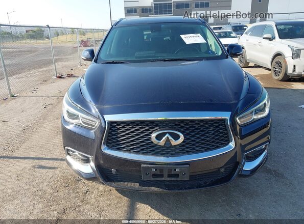 5N1DL0MM1HC523149 2017 INFINITI QX60 Blue Vista del cuadro de instrumentos