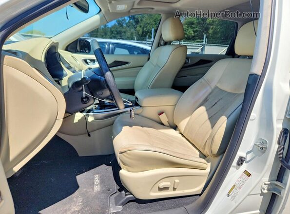 5N1DL0MM1HC525550 2017 INFINITI QX60 Белый Вид салона спереди