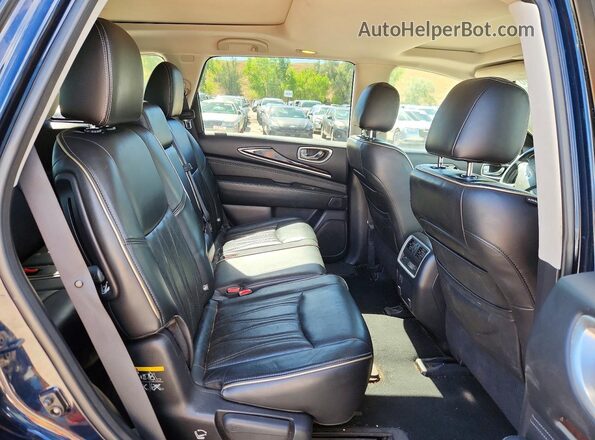 5N1DL0MM1HC546219 2017 INFINITI QX60 Синий Вид задней части салона