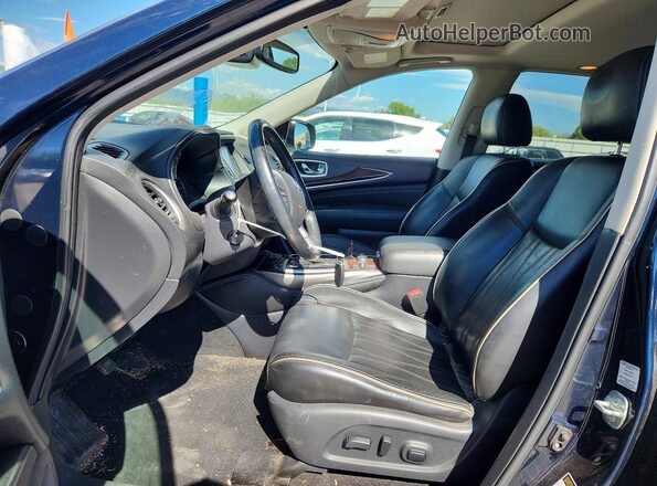 5N1DL0MM1HC546219 2017 INFINITI QX60 Синий Вид салона спереди