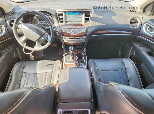 5N1DL0MM1HC546219 2017 INFINITI QX60 Синий Вид панели приборов