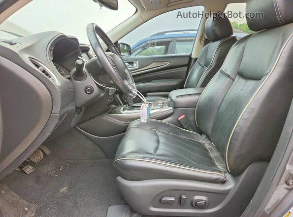 5N1DL0MM1HC546642 2017 INFINITI QX60 Gray Vista interior delantera