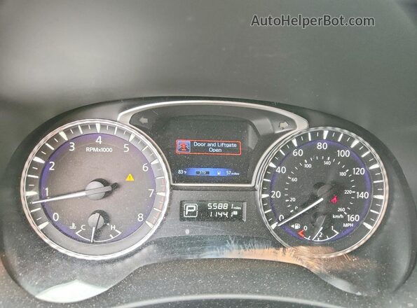 5N1DL0MM1HC546642 2017 INFINITI QX60 Gray Vista del cuadro de instrumentos