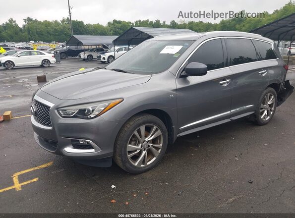 5N1DL0MM1JC508902 2018 INFINITI QX60 Silver Vista tres cuartos delantera izquierda